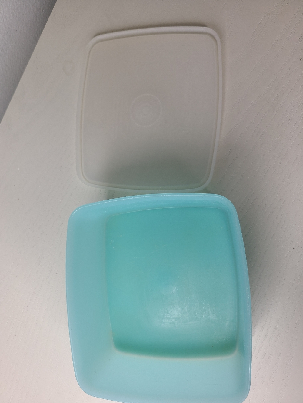 Vintage Tupperware Blue Rectangular Container Retro Kitchen - Picture 10 of 10